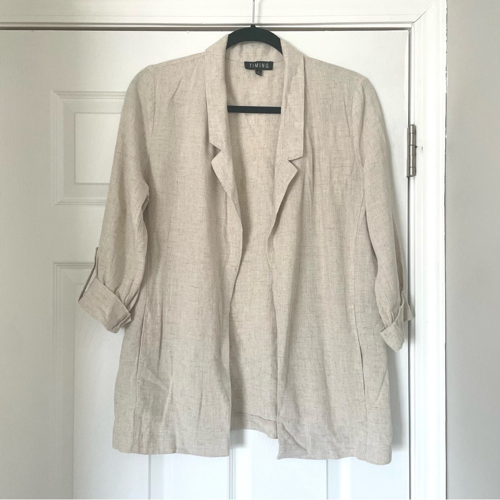 Timing Linen Blazer Jacket, S